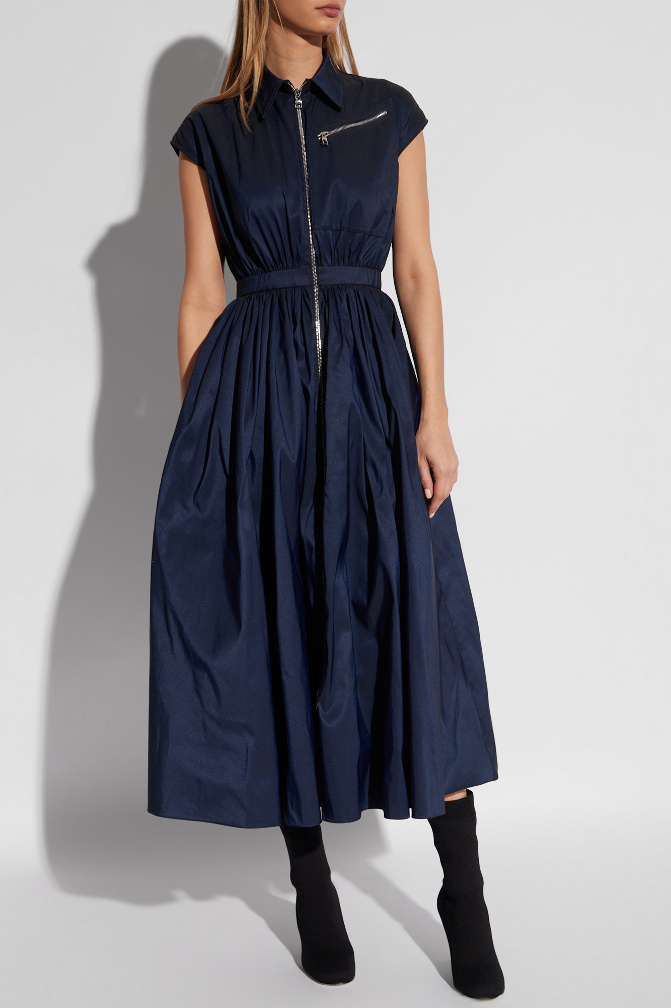Navy blue Sleeveless dress Alexander McQueen